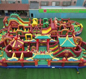 CR2-283 Chinese Style Theme Challenging Run Giant Inflatable Obstacle Courses