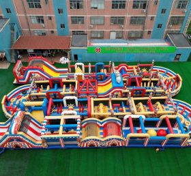 CR2-285 Circus Theme Challenging Run Giant Inflatable Obstacle Courses
