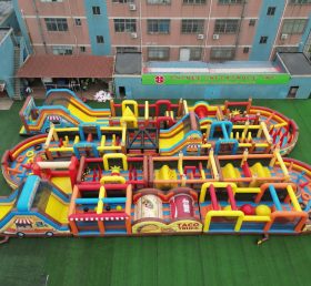 CR2-296 Food Trucks Theme Challenging Run Giant Inflatable Obstacle Courses