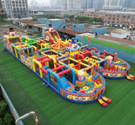 CR2-31 Clown Theme Challenging Run Giant Inflatable Obstacle Courses
