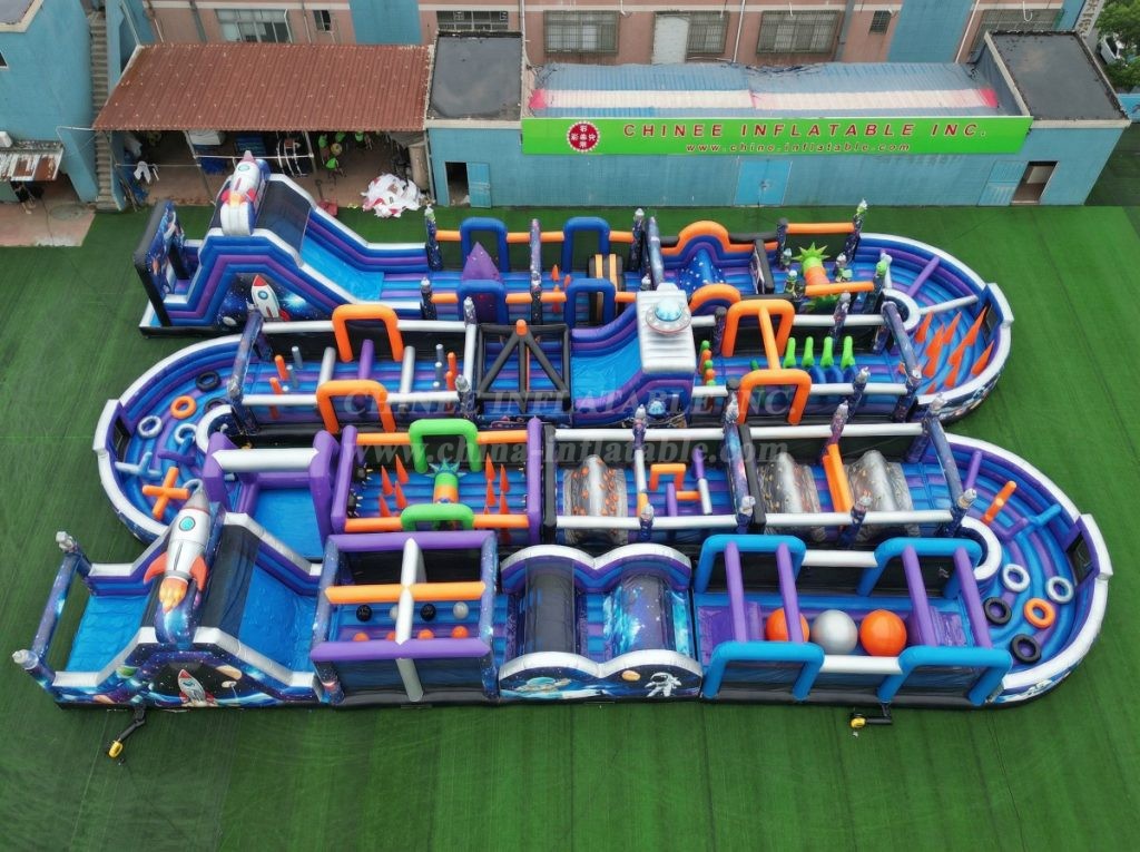 CR2-329 Space Theme Challenging Run Giant Inflatable Obstacle Courses