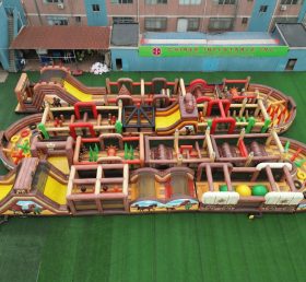 CR2-336 Wild West Theme Challenging Run Giant Inflatable Obstacle Courses