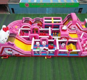 CR2-349 Hello Kitty Theme Challenging Run Giant Inflatable Obstacle Courses