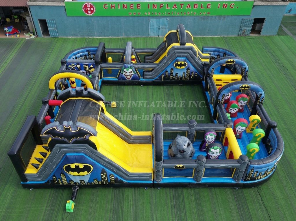 CR2-362 Batman Theme Challenging Run Giant Inflatable Obstacle Courses