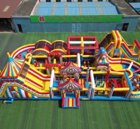 CR2-373 Circus Theme Challenging Run Giant Inflatable Obstacle Courses