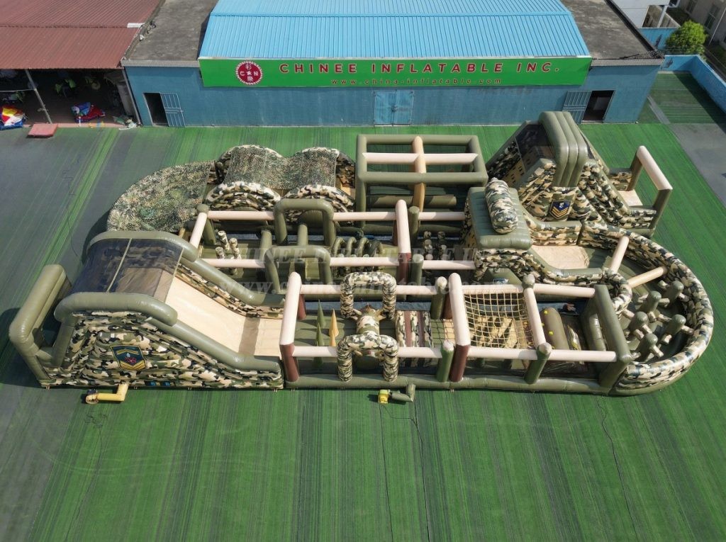 CR2-406 Military Style Theme Challenging Run Giant Inflatable Obstacle Courses