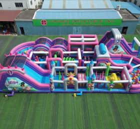 CR2-417 Nella Knight Theme Challenging Run Giant Inflatable Obstacle Courses