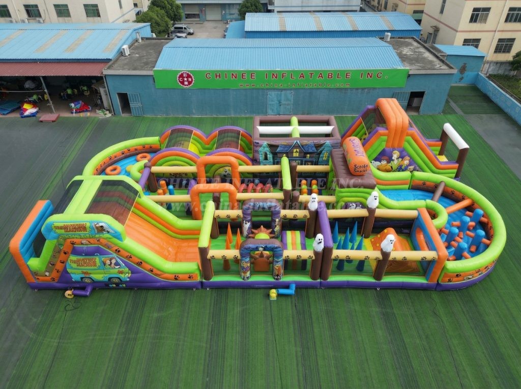 CR2-430 Scooby-Doo Theme Challenging Run Giant Inflatable Obstacle Courses