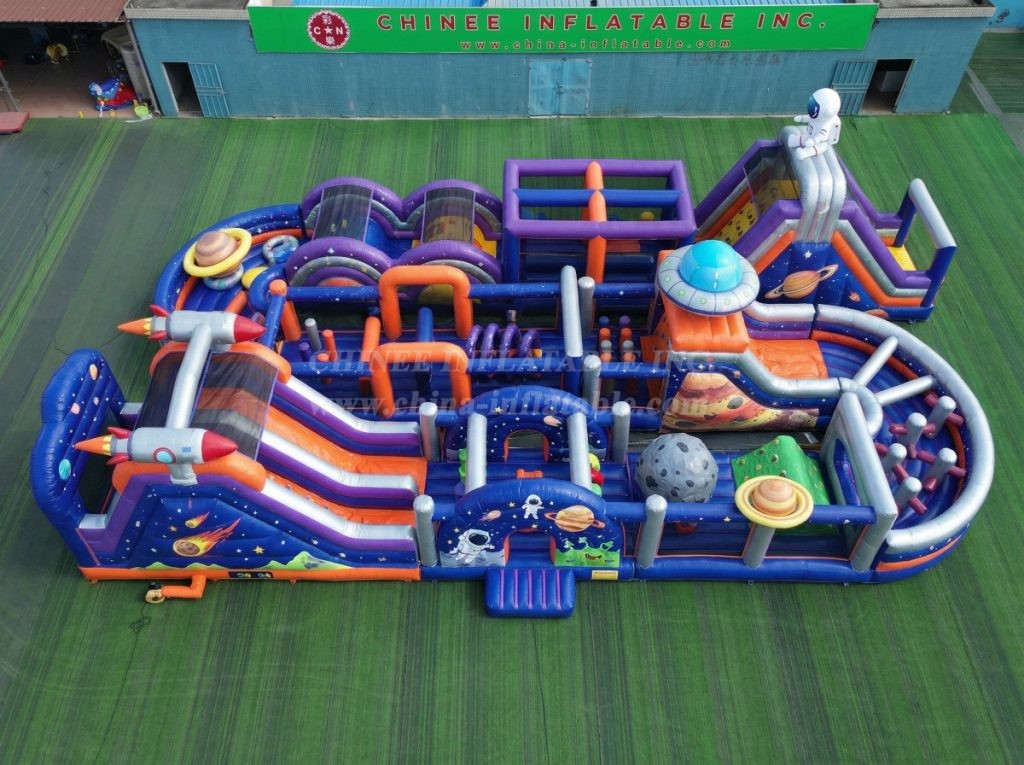 CR2-437 Space Theme Challenging Run Giant Inflatable Obstacle Courses