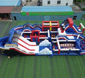 CR2-456 Titanic Theme Challenging Run Giant Inflatable Obstacle Courses