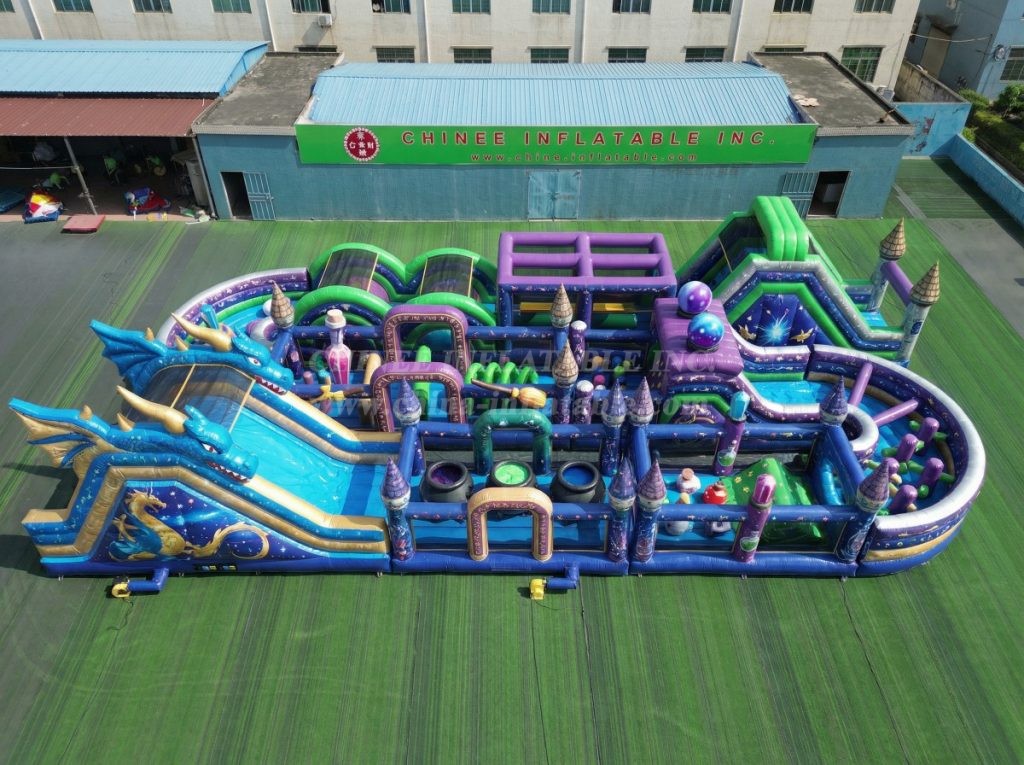 CR2-462 Wizard Theme Challenging Run Giant Inflatable Obstacle Courses