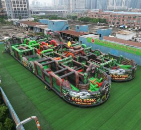 CR2-57 King Kong Theme Challenging Run Giant Inflatable Obstacle Courses