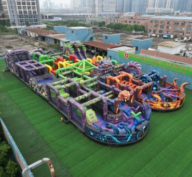 CR2-84 Monster Theme Challenging Run Giant Inflatable Obstacle Courses