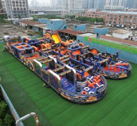 CR2-89 Monster Trucks Theme Challenging Run Giant Inflatable Obstacle Courses