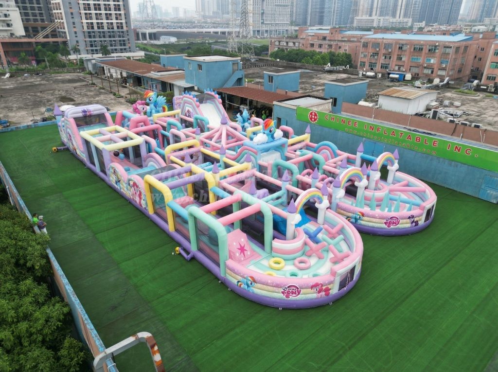 CR2-92 My Little Pony Theme Challenging Run Giant Inflatable Obstacle Courses