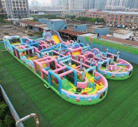 CR2-98 Peppa Pig Theme Challenging Run Giant Inflatable Obstacle Courses