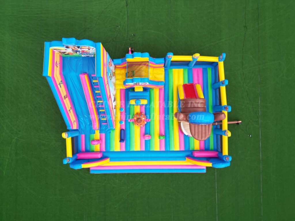 T6-1159A Paw Patrol Theme Inflatable Park