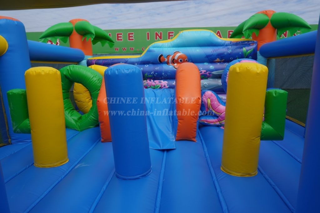 T2-8118 Tropical Ocean Inflatable Bounce House