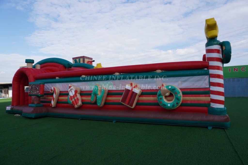 T6-5602 Christmas Train Inflatable Fun City