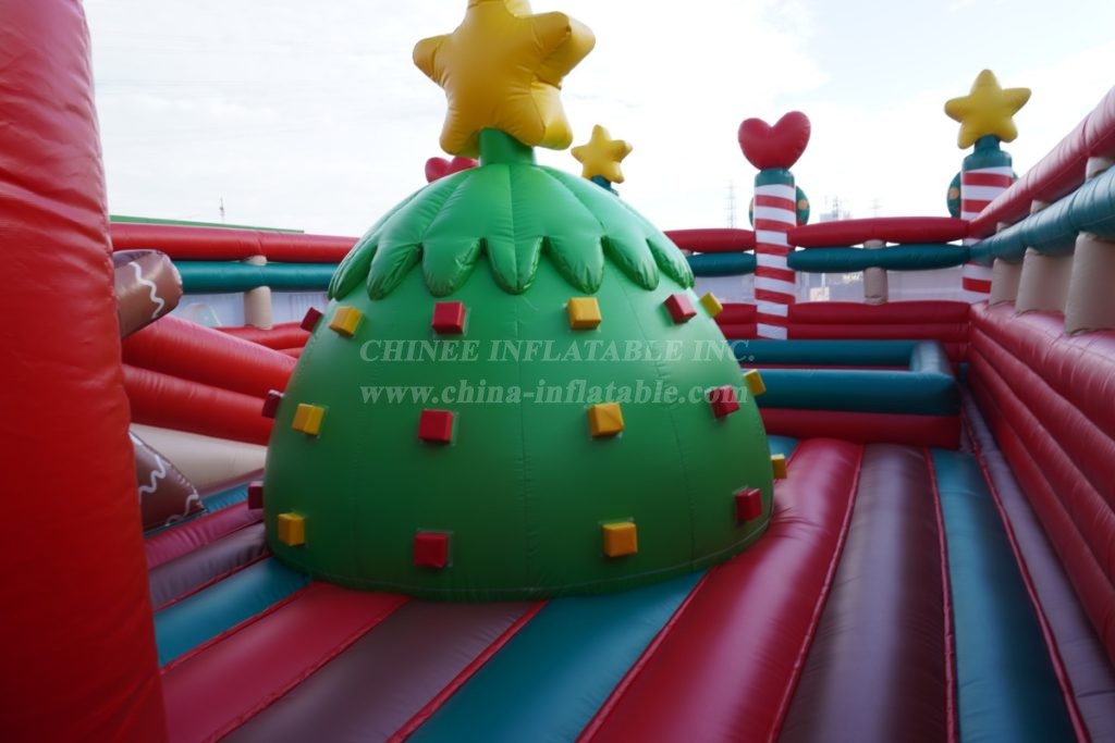 T6-5602 Christmas Train Inflatable Fun City