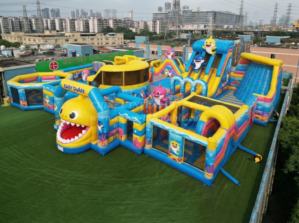 GF3-107 Baby Shark Theme Inflatable Park
