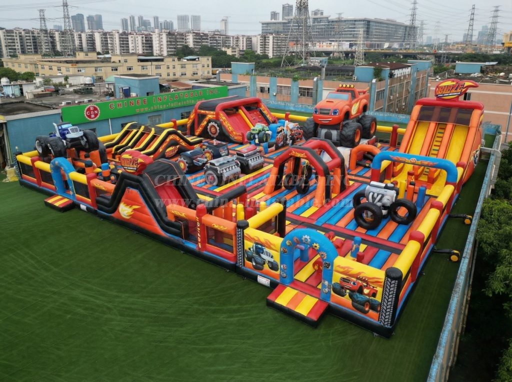 GF3-115 Blaze Monster Theme Inflatable Park