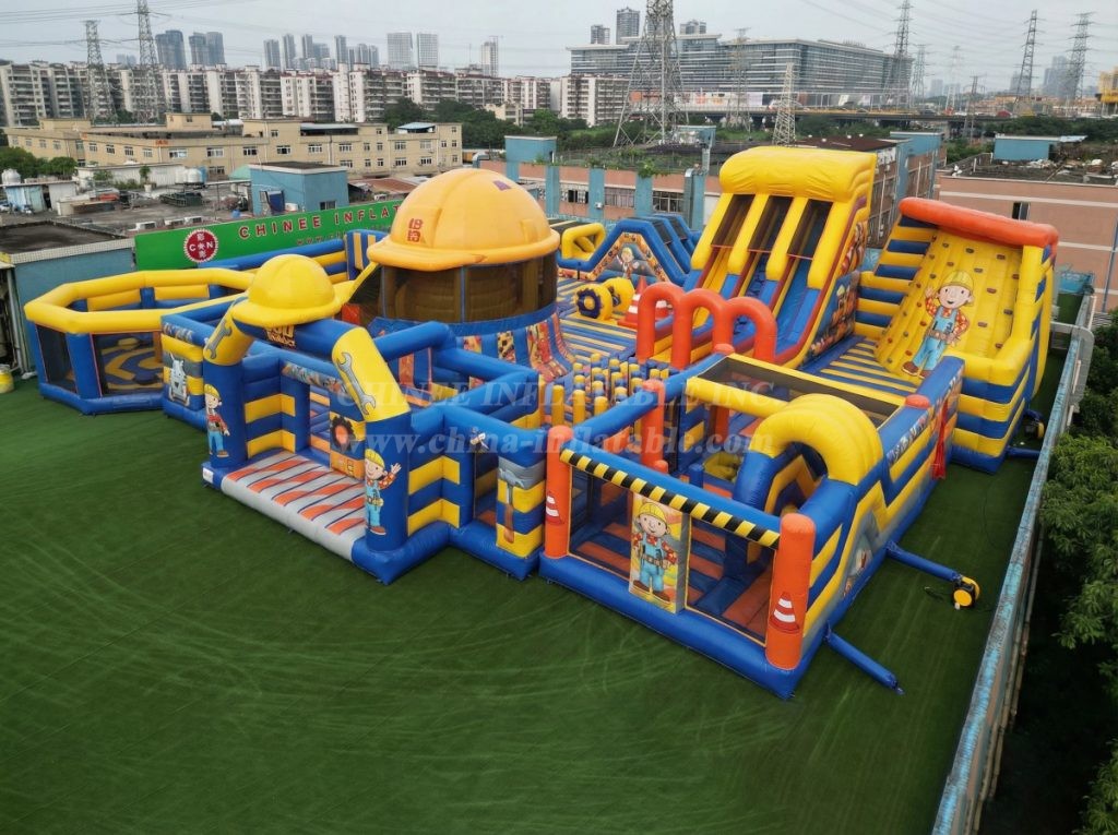 GF3-117 Bob the Builder Theme Inflatable Park