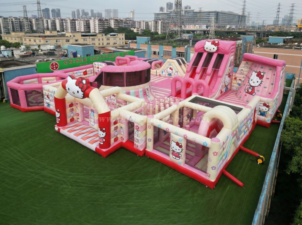 GF3-164 Hello Kitty Theme Inflatable Park