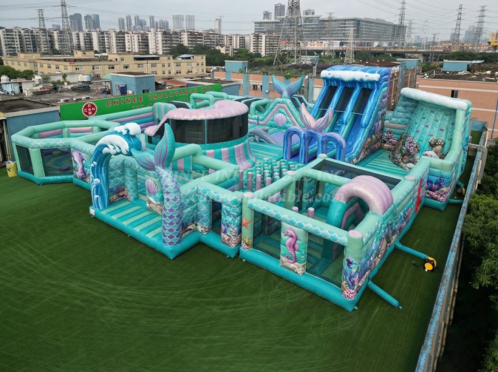 GF3-183 Mermaid Theme Inflatable Park