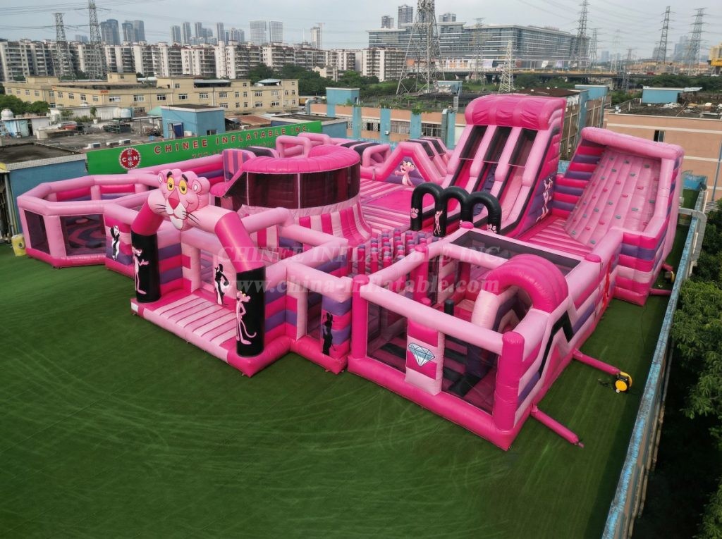 GF3-209 Pink Panther Theme Inflatable Park