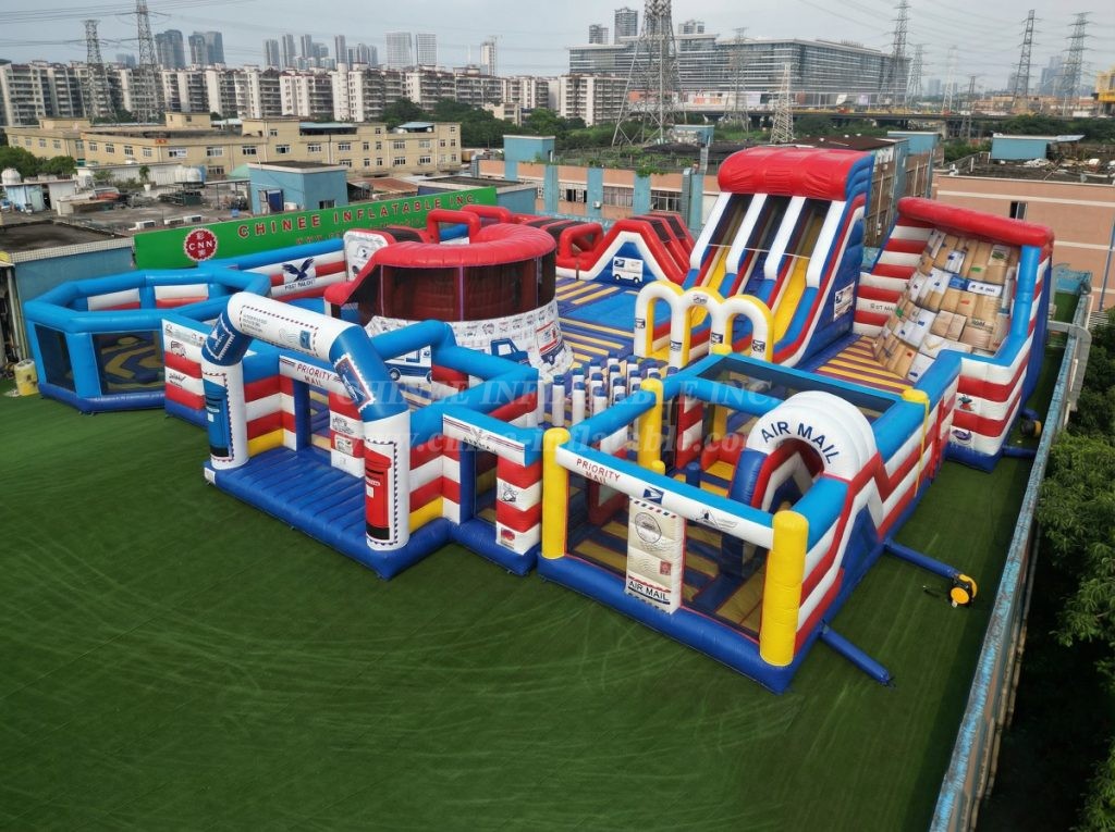GF3-217 Post Office Theme Inflatable Park