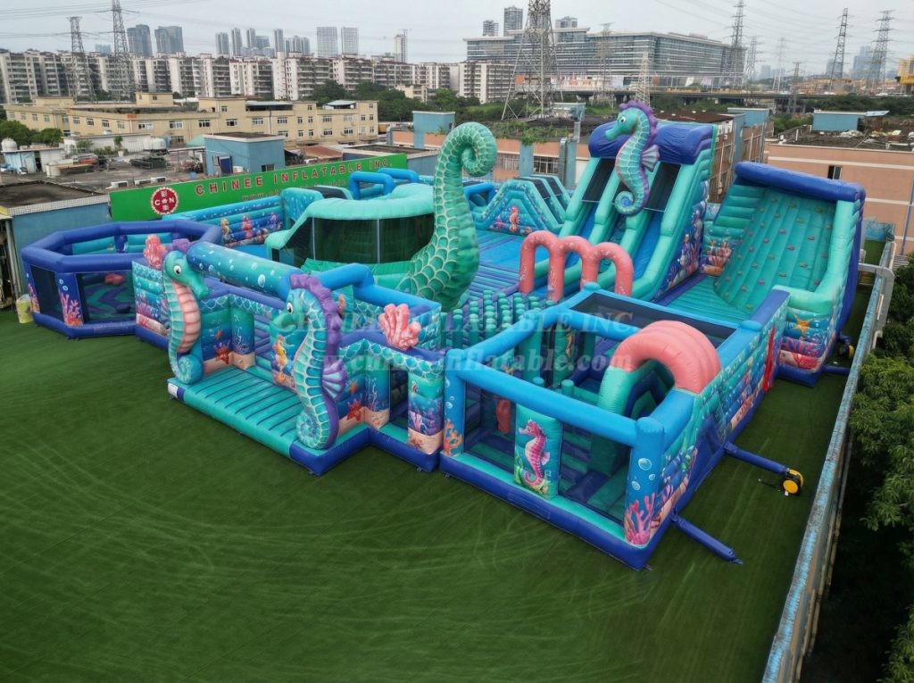 GF3-226 Seahorse Theme Inflatable Park