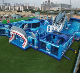 GF3-227 Shark Theme Inflatable Park