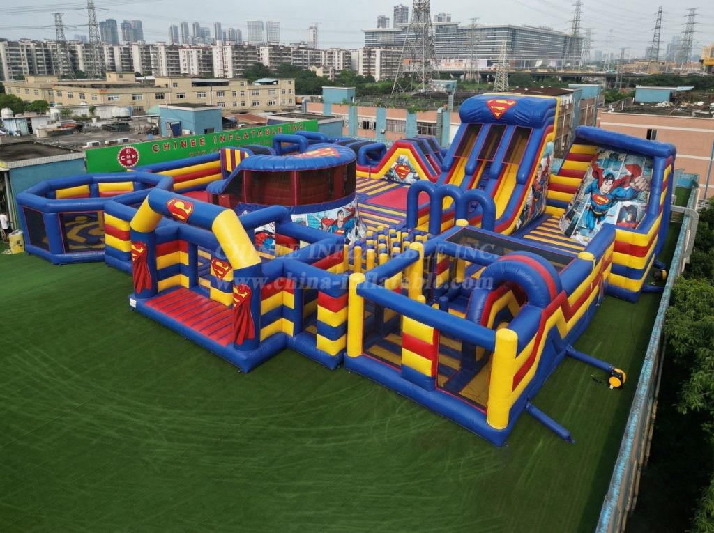 GF3-243 Superman Theme Inflatable Park
