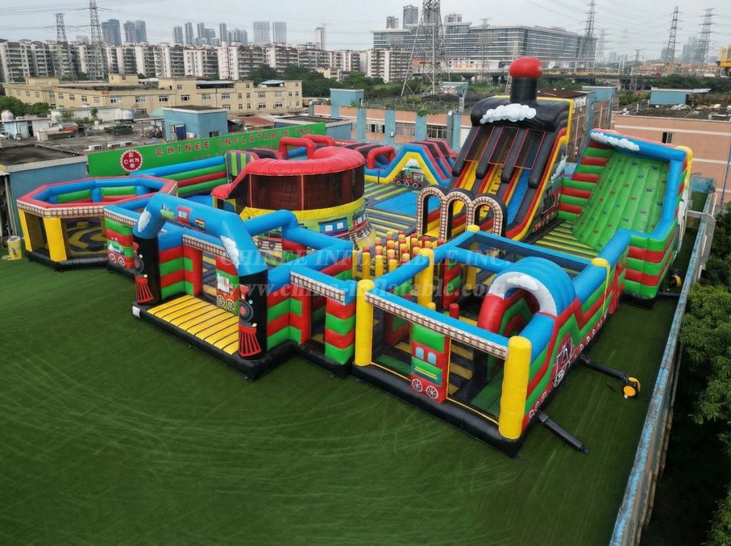 GF3-262 Train Theme Inflatable Park
