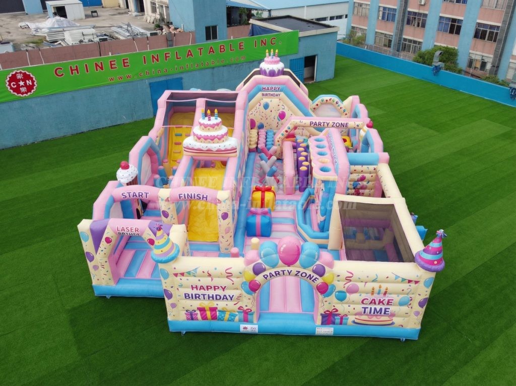 GF3-290 Birthdays Theme Inflatable Park