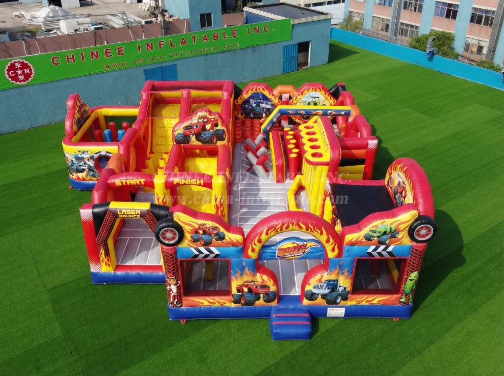 GF3-291 Blaze Monster Theme Inflatable Park