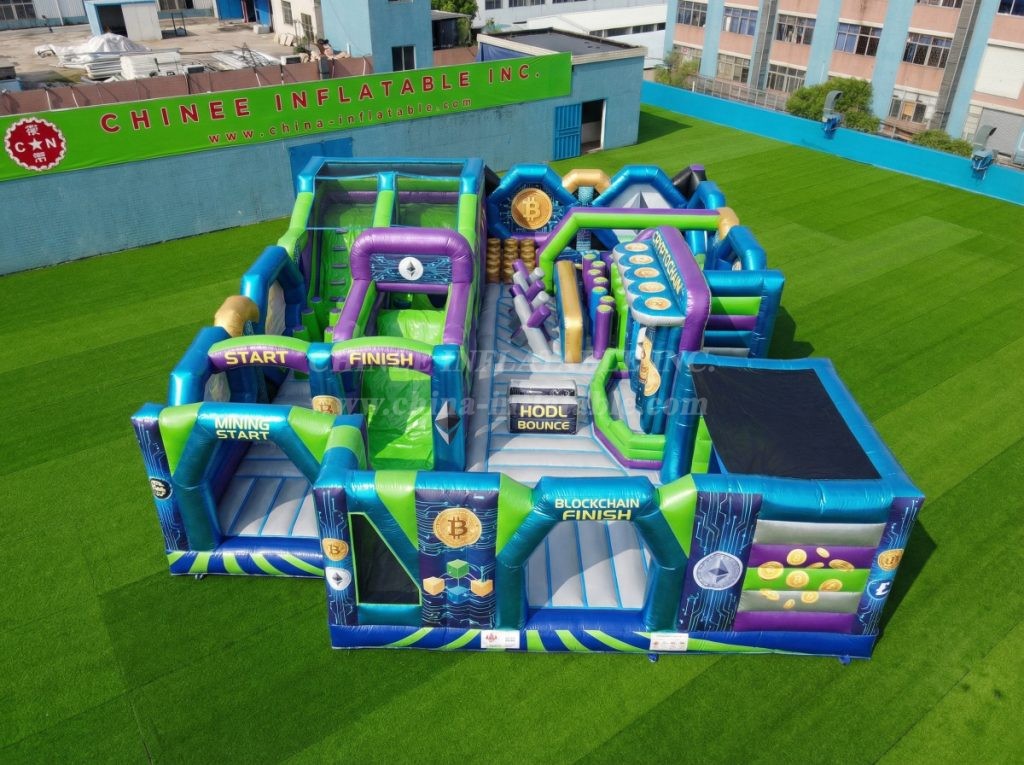 GF3-308 Cryptocurrency Theme Inflatable Park