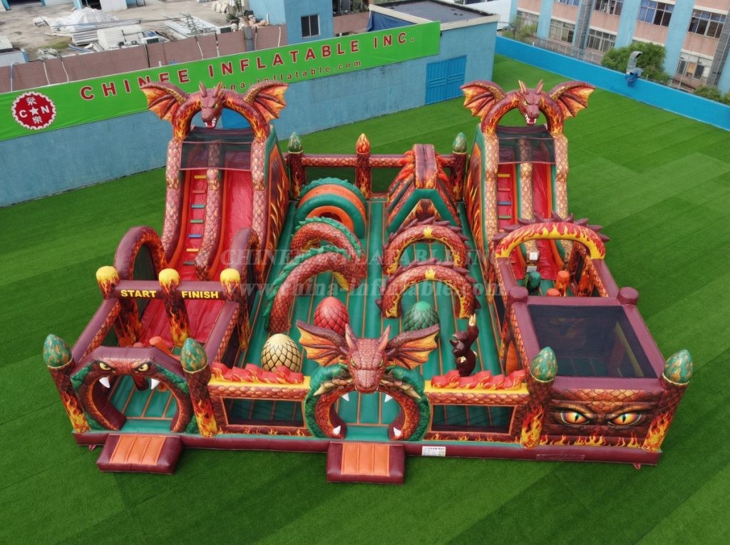 GF3-313 Dragon Theme Inflatable Park