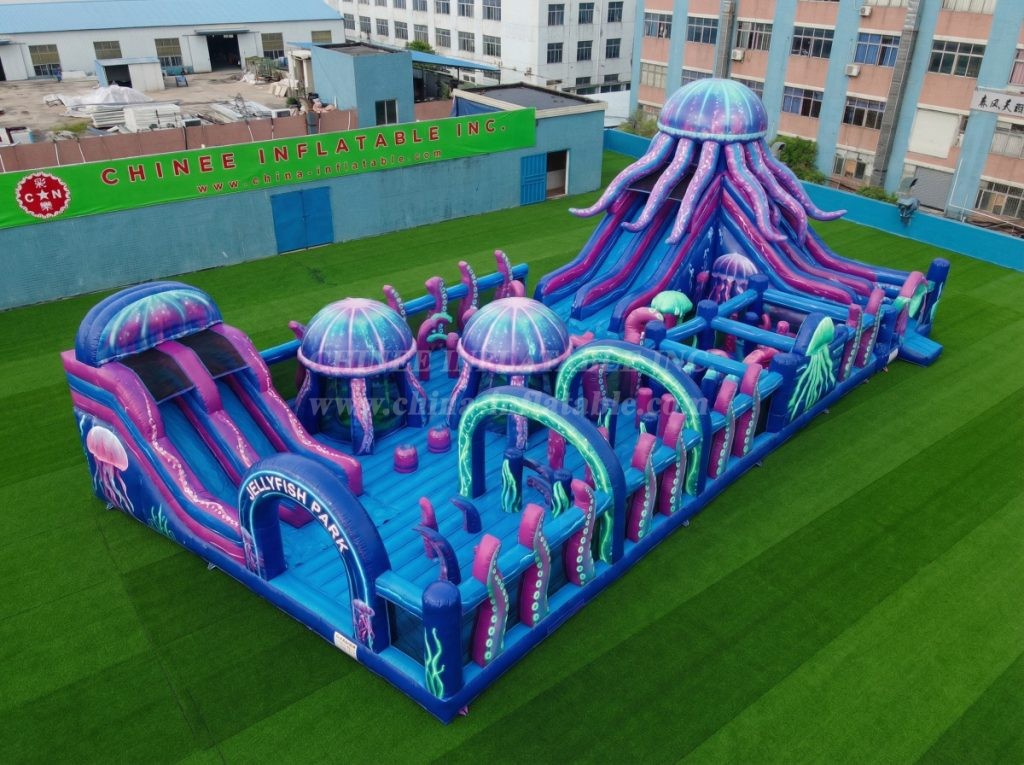 GF3-341 Jellyfish Theme Inflatable Park