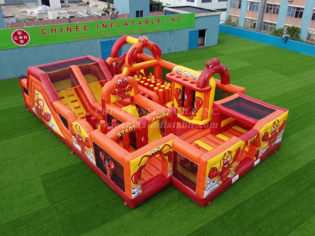 GF3-348 Lobster Theme Inflatable Park