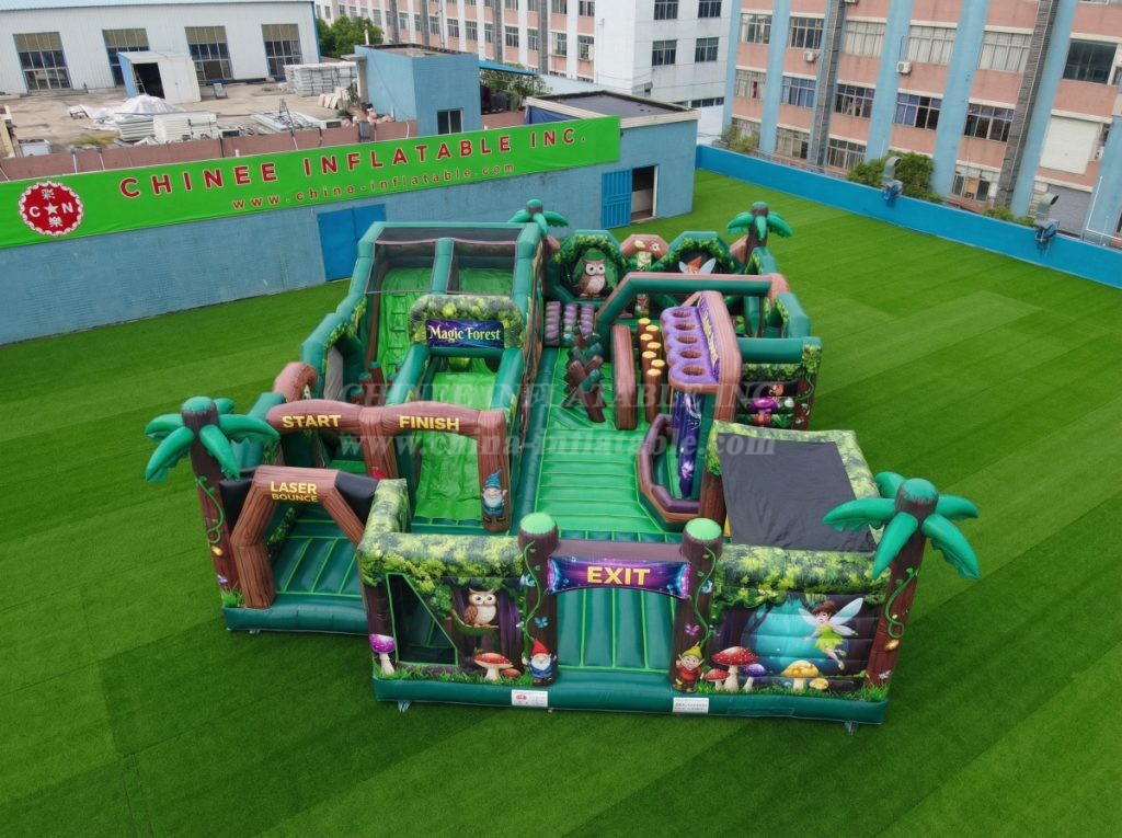 GF3-351 Magic Forest Theme Inflatable Park