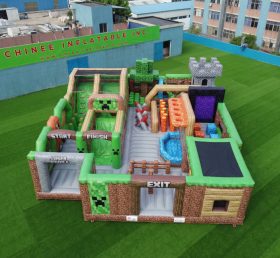 GF3-357 Minecraft Theme Inflatable Park