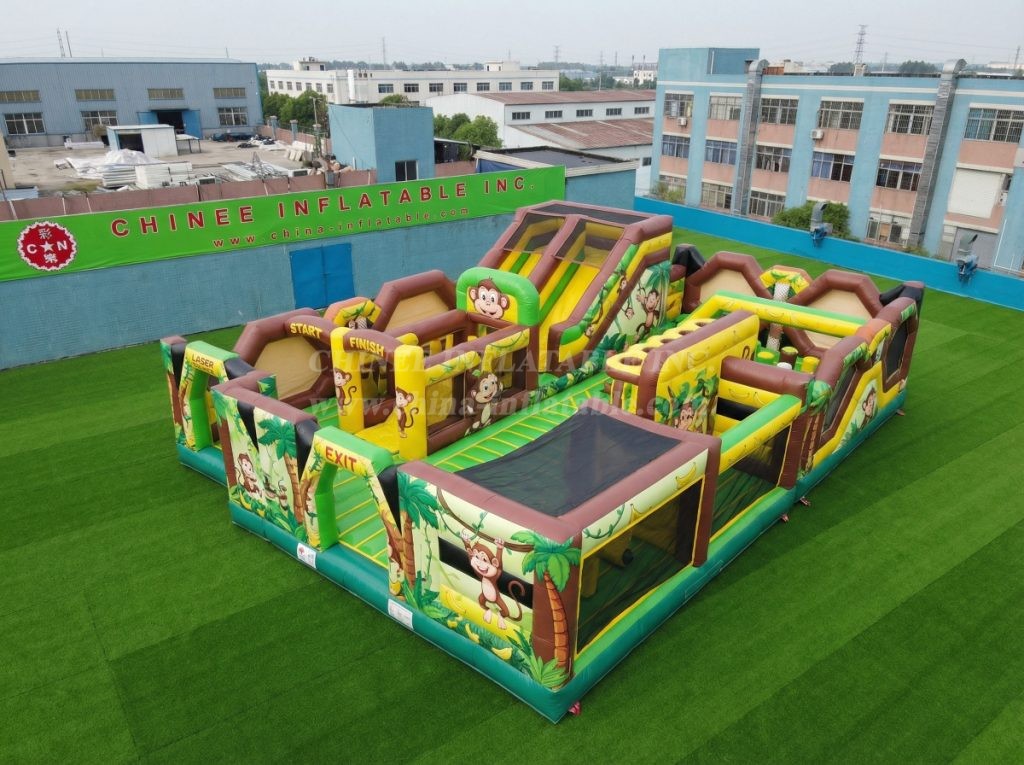 GF3-361 Monkey Theme Inflatable Park