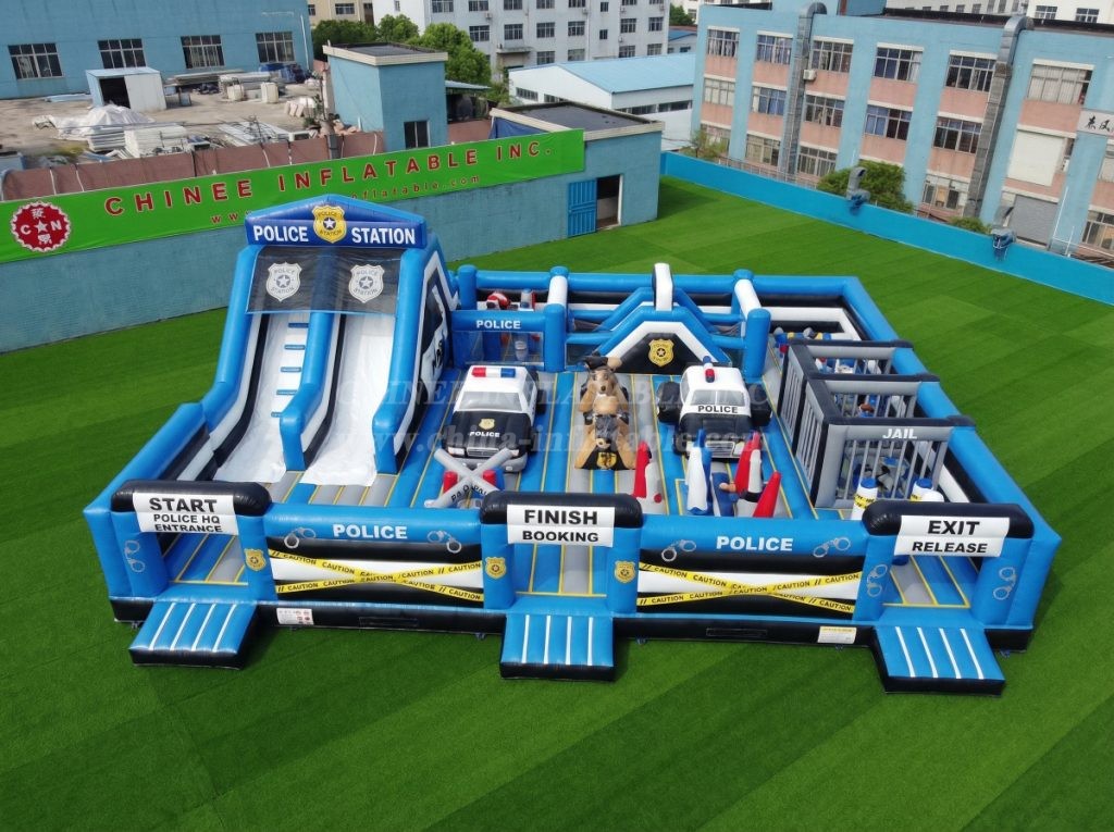 GF3-384 Police Station Theme Inflatable Park