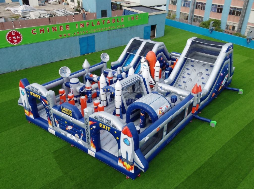 GF3-393 Rocket Theme Inflatable Park