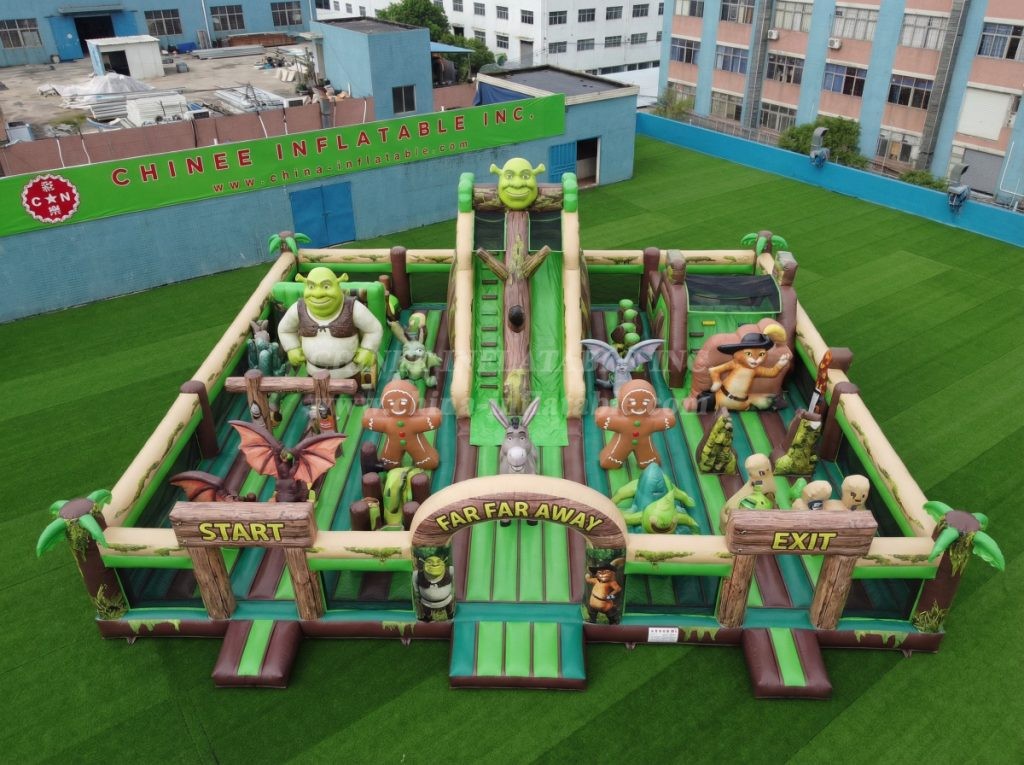 GF3-401 Shrek Theme Inflatable Park