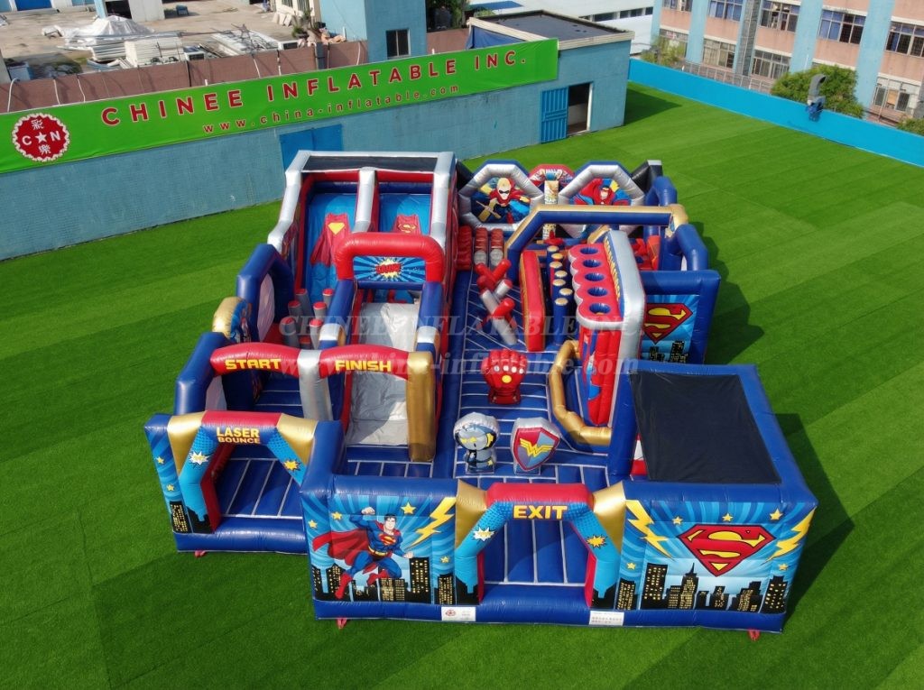 GF3-412 Superhero Theme Inflatable Park