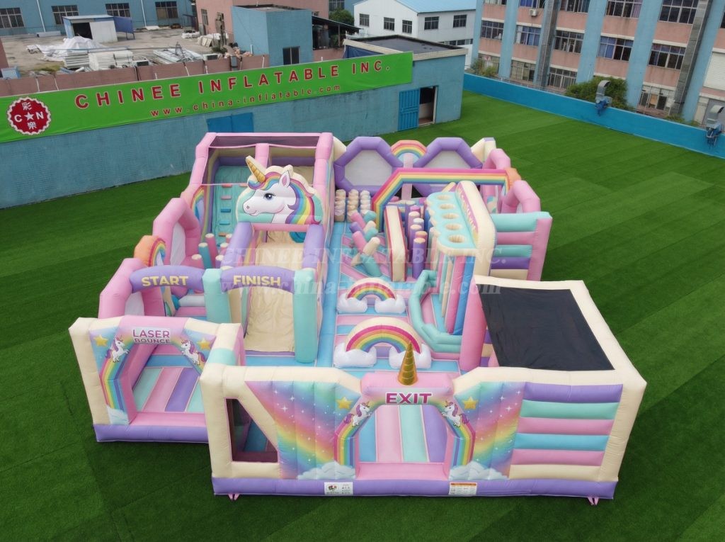 GF3-437 Unicorn Theme Inflatable Park