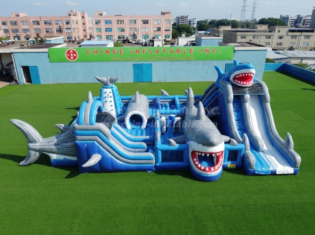 GF3-562 Shark Theme Inflatable Park